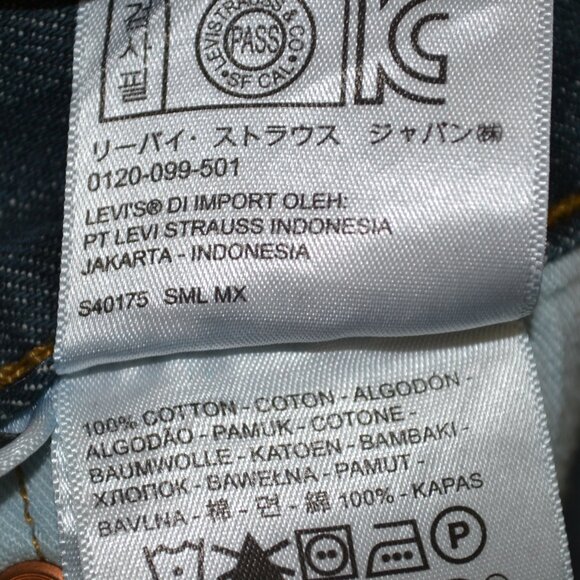 Levis 501 Denim Jeans Mens 40/32 Button Fly Big Mans 5 Pocket Straight Leg Pants - Picture 7 of 9
